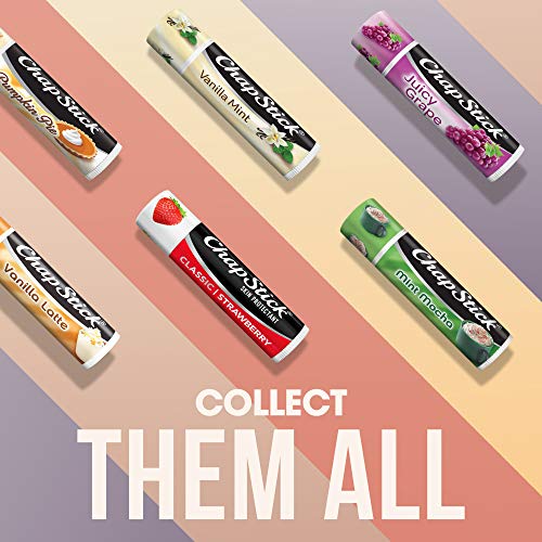 ChapStick Classic Strawberry Lip Balm, 9-Count ? Tinted Lip Moisturizer, Juicy & Sweet, 0.15 Oz Ea