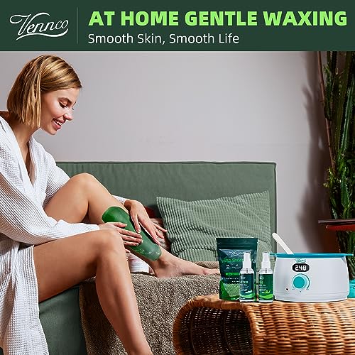 Digital Waxing Kit Bundle 2.5lb Aloe Hard Wax Beads For Hair Removal At Home For Sensitive Skin