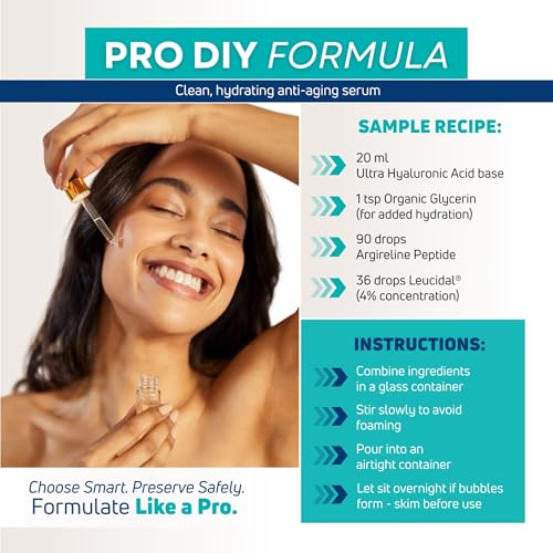 Skin Perfection Leucidal Complete Preservative for Lotion Making - Leucidal Liquid Complete Water Based Cosmetic Protection - DIY Synthetic Alternative Preservative for Hair & Skincare Products