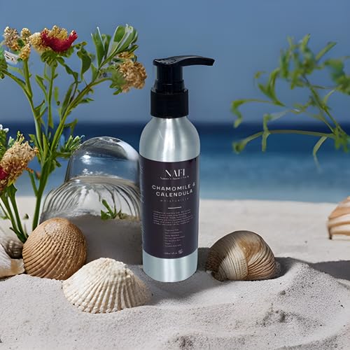 NAFI Chamomile & Calendula Moisturiser for Sensitive Skin ? 150ml | Baby Safe From Birth | Natural Hydrating Face & Body Cream with Shea Butter, Sweet Almond & Avocado Oils | Gentle Daily Skincare