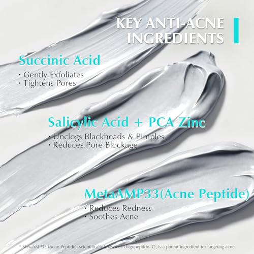 Clay Mask for Face: Deep Cleansing Pore, Dead Sea Mud Mask with Salicylic Acid, Oil-Control, Reduces Acne ? for Sensitive, Oily & Acne-Prone Skin, 4.06 Oz