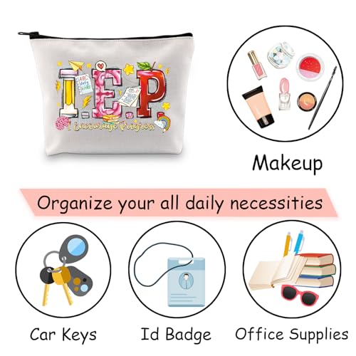 TSOTMO ICU Nurse Makeup Bag Emergency Room Nurse Zipper Bag Specialist Gift For Student (ICU)