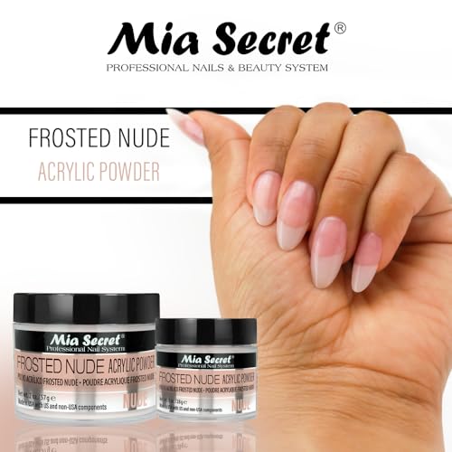Mia Secret Frosted Nude Acrylic Powder MADE IN USA multiple sizes (1 oz.)