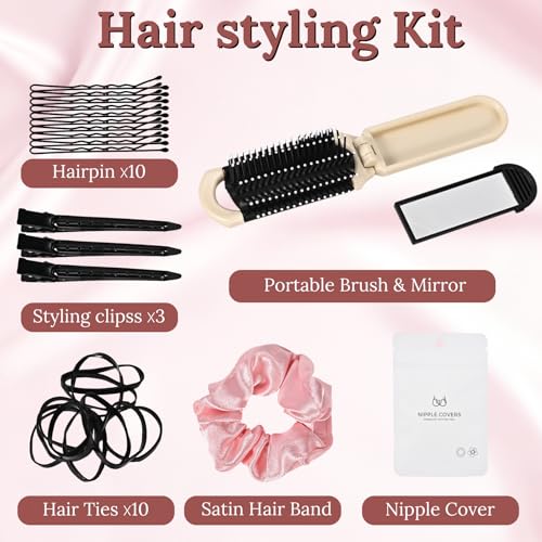 Bridal Emergency Kit for Wedding Day, Wedding Essentials Supplies Emergency Kit for Women, Must-Have 40+ Essentials Travel Kit with Makeup Bag