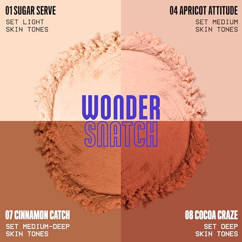 NYX PROFESSIONAL MAKEUP Wonder Snatch Setting Powder, Lifting Loose Powder With Up To 16HR Wear - Sugar Serve (Translucent Light)