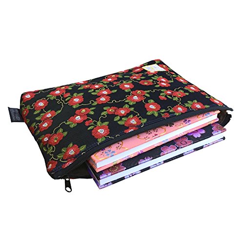 Brocade zipper pouch, lined with Nishijin brocade, size M.