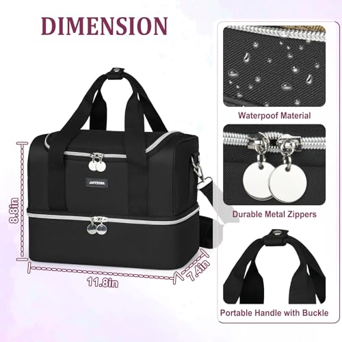 Nail Polish Organizer Case - Large Double Layer Organizers and Storage Bag for Nail Supplies and Art Tech
