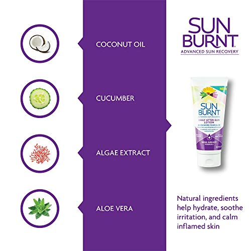 Sunburnt¢ç Lotion 6 Fl Oz and Gel 6 Fl Oz After Sun Skin Care Bundle Much More than Aloe