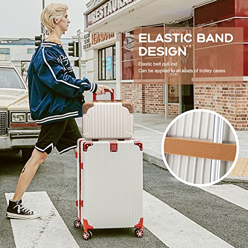Hard Shell Beauty Case 30 * 15 * 22cm, Portable Waterproof Cosmetic Case with Elastic Band and Zipper, ABS Makeup Travel Case for Women Girl for Lipstick Skin Care