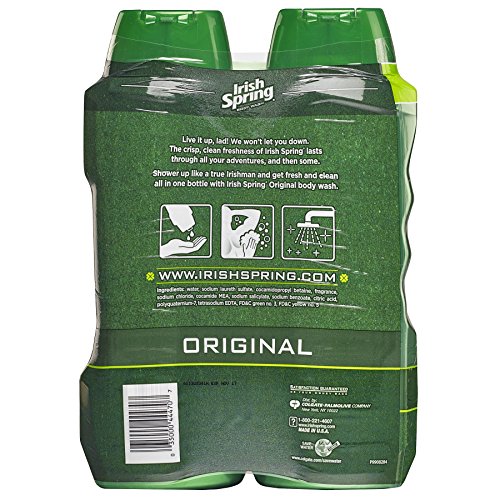 Irish Spring Body Wash for Men, Original- 18 ounce (2 count)