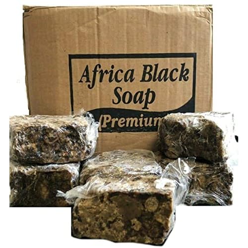 Raw African Black Soap 10 lb. - 100% Pure Natural Organic From Ghana | Body Wash, Face Cleanser, Hair & Soap Bulk