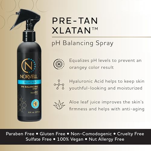 Norvell Pre Sunless Tanning XLATAN pH Balancing Spray for use w/Self Tanner, 8 fl.oz.