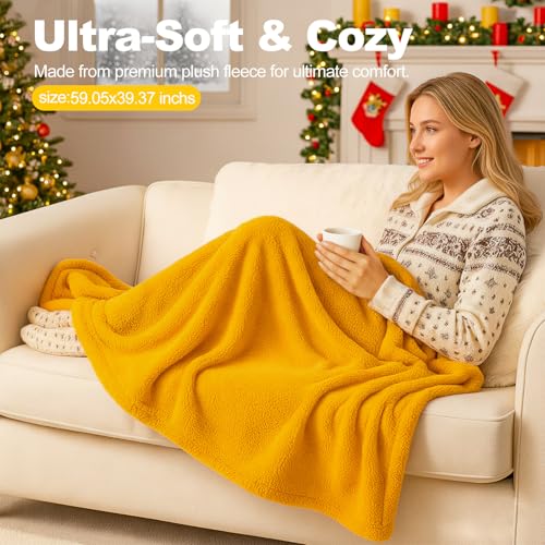 Christmas Sunflower Gift Set for Women - Birthday, Mother¡¯s Day, Valentine's Day Gifts for Mom, Wife, Friends | Thoughtful Care Package - Cozy Blanket, Spa & Relaxation - Get Well Soon Baskets Gifts