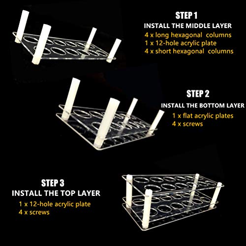 BOXIN Roller Bottles Holder for 10/15ml/20ml Essential Oil Bottles (2PCS For 10/15ml/20ml Essential Oil bottles)