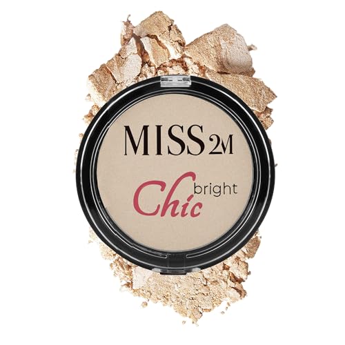 Chic Bright Powder Highlighter and Illuminator, Shimmery Highlighter, Baked & Pressed Contour Shimmer Powder: 40 Pure Light, 0.33 Oz