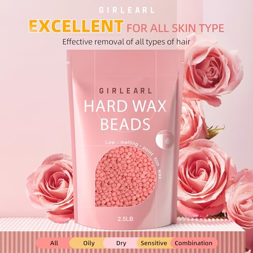 Rose Wax Beads for Hair Removal - 1lb + 2.5lb for Brazilian Bikini Waxing at Home