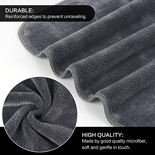 SINLAND Microfiber Facial Cloths Fast Drying Washcloth 12inch x 12inch Absorbent Face Wash Cloth Soft Makeup Remover Cloths