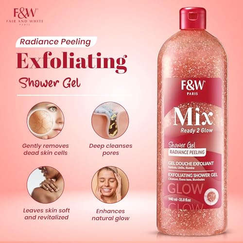 FAIR & WHITE MIX Exfoliating Shower Gel 940ml