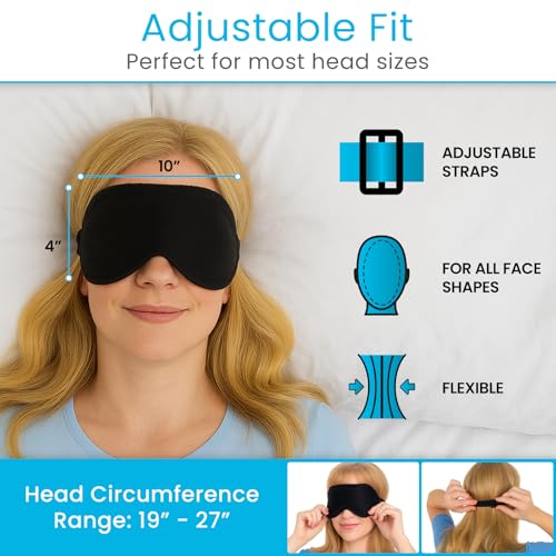 Arctic Flex Cooling Eye Mask - Gel Cold Compress for Migraine, Puffy Eyes, Sleeping, Headaches - Heated Eye Mask for Women & Men - Hot & Cold Therapy - After Surgery Ice Treatment, Reusable, Freezable