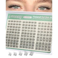Short Lash Clusters 8-12MM Natural Eyelash Clusters Invisible Band Cluster Eyelash Extensions Wispy Cluster Lashes C Curly Individual Lashes 150PCS DIY Lash Extension by Lvmixwig