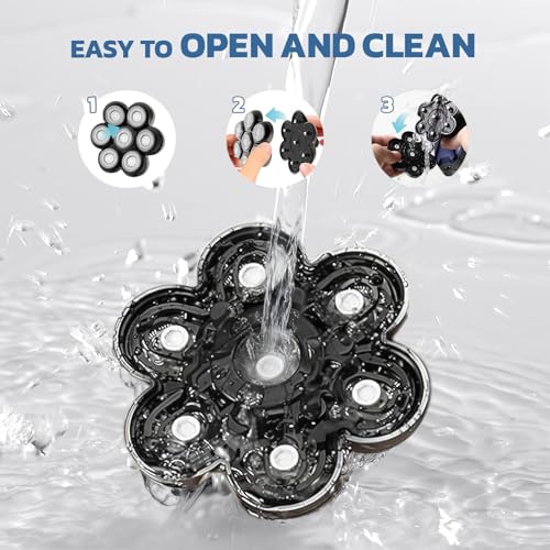 7 Blades Head Shaver Replacement Heads, Shaver Blade Heads Replacement for Electric Razor for Men