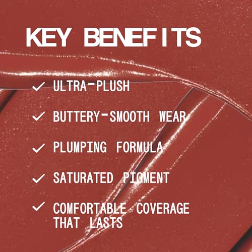 about-face Blur Matte Lip Plump ? Soft-Matte Liquid Lipstick with Plumping Effect ? Hydrating, Vegan, Cruelty-Free, Clean Beauty ? 0.2 oz (Kismet - Cool Pink)
