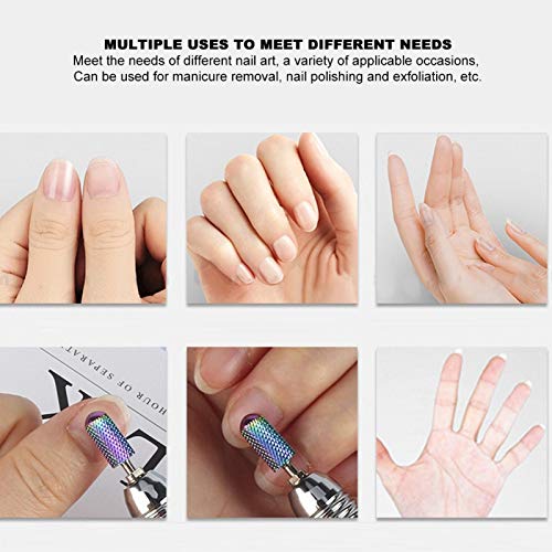 Nail Drill Bits Set,Electrical Professional Nail File Kit,Carbide Nail Drill Bits Set, Cuticle Drill Bit,Nail File Drill Bit for Manicure Pedicure Cuticle Gel Nail Polishing,10Pcs Nail Grinding Head