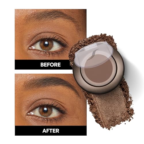 SORM? Smudge Proof Long Lasting Eye brow Powder for Women - Always Perfect Brows with Brush and 3 Shaping Eyebrow Stencils (Fine, Medium, Full) - Finest Color Pigment Eyebrow Filler - Soft Smoke
