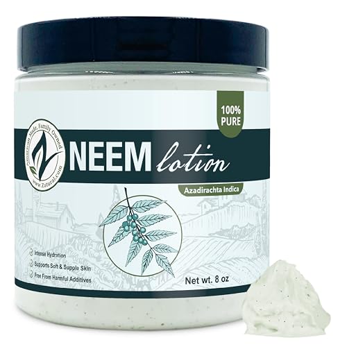 Zatural Neem Hand & Body Lotion | Daily Skin Moisturizer with Botanical Extracts | Conditioning Formula for Softness and Smoothness (8 Fl Oz)