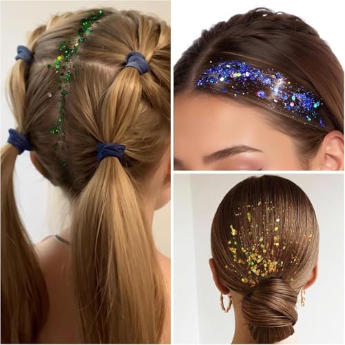 Body Glitter Face Glitter Makeup Festival Glitter, 12 Colors Face and Body Glitter Gel, Hair Glitter Gel, Body Makeup£¬Hair Glitter for Halloween Makeup Festival