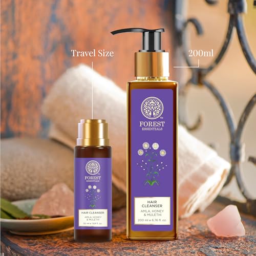 Forest Essentials Hair Cleanser, Amla, Honey and Mulethi, 200ml
