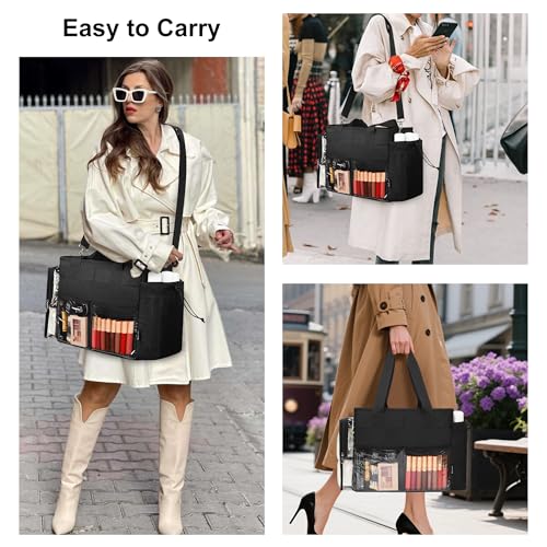 TANTO Extra Large Makeup Bag, Makeup Artist Kit Bag with Divider Professional Cosmetic Bag Organizer Hair Stylist Organizer Bag Mobile Pro Makeup Storage Case Duffle Tote Bag for Makeup Beauty Lover