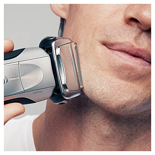 Braun Series 7 70S Electric Shaver Head Replacement Cassette ? Silver & Clean & Renew Refill Cartridges CCR - 4 Pack