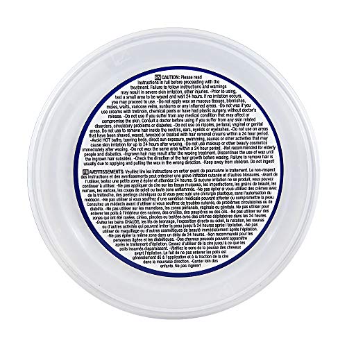 Wax Necessities Waxness Azulene Stripless Hard Wax Tin 14 Ounces (Pack of 2)