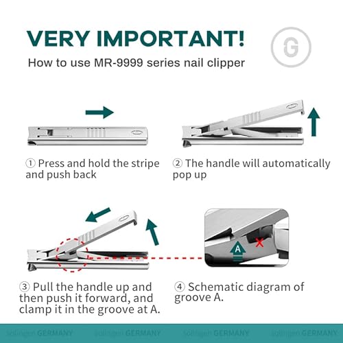 MR.GREEN Ultra Thin Nail Clippers German Precision Manufacturing Technology Nail Cutters with Cow Leather Cover Superior Texture (Dark Brown)