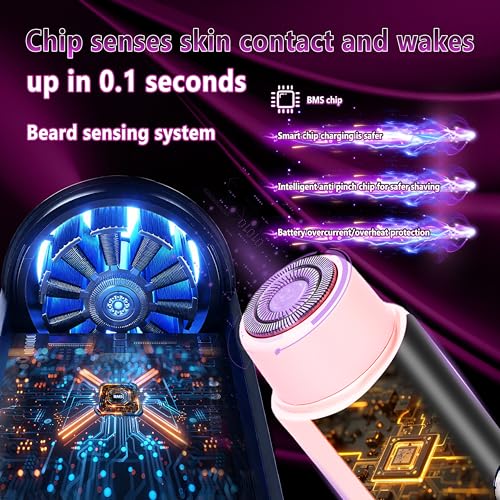 4.0 Upgrade Bikini Trimmer for Women¡¼SGS Certification Intelligent AI Chip¡½ Skin-Friendly mild and Smooth 2 in 1 Electric Bikini Trimmer IPX7 Waterproof USB Rechargeable£¬Suitable for Bikini