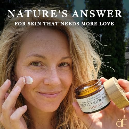 Miracle Tallow Balm - Hand-Crafted in the USA With Manuka Honey, Grass-Fed Tallow & Medicinal Plants for Healing & Nourishing All Skin Types (1 oz, Barely Scented)