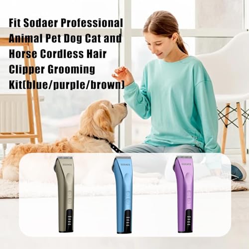 Adjustable Blades Compatible Professional Pet Dog Cordless Hair Clipper
