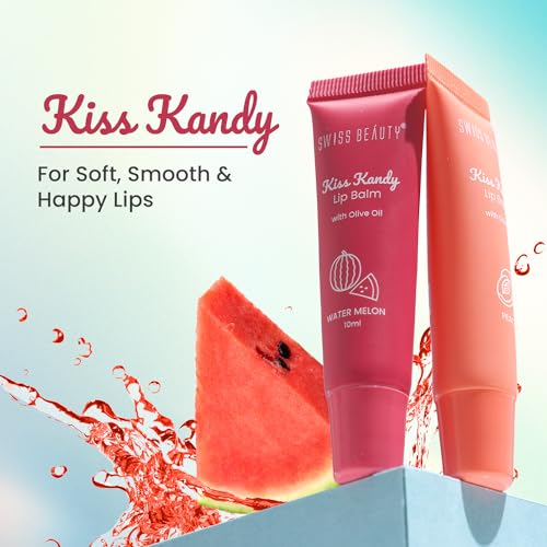 Swiss Beauty Kiss Kandy Lip Balm with Olive Oil | Moisturising | Non-Sticky | Soft & Smooth Lips | Shade - Coffee Bean, 10ml