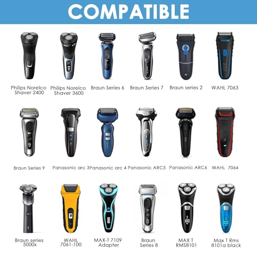 Linkidea Aluminum Electric Shaver Holder, Razor Holder Compatible with Philips Norelco Shaver 3600, Shaver 2400, Series 9, Shaver Storage Holder for Bathroom (Grey)