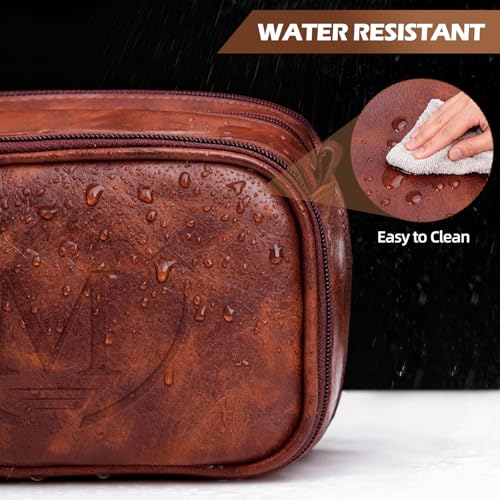 Toiletry Bag for Mens Traveling,Personalized Travel Toiletry Bag for Men,Toiletry Travel Organizer Bag,Water Resistant Toiletry Travel Shaving Bag,Toiletries Mens Gift (M)