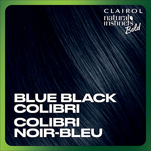 Clairol Natural Instincts Bold Permanent Hair Dye, BL28 Blue Black Colibri Hair Color, Pack of 2