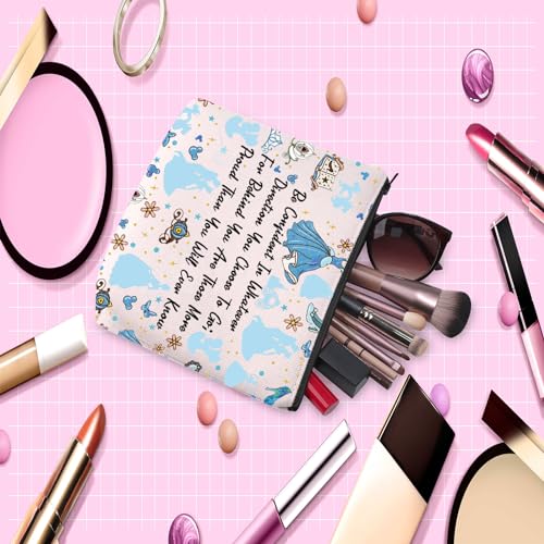 JYTAPP Character Cosmetic Makeup Bag Faily Cartoon Tales Princess Gift for Women Princess Cartoon Movie Travel Makeup Bag