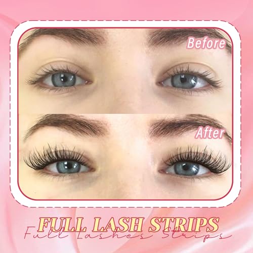 Ahrikiss Lashes Wispy False Eyelashes Natural Look Cat Eye Lashes 8 Pairs Faux Mink Lashes Lightweight Eyelashes Kit with Lash Glue and Lash Tweezers Soft Fake Lashes (Ethereal)