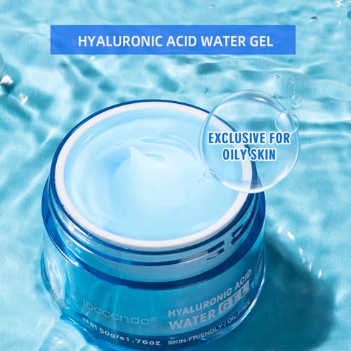 Hydro Boost Hyaluronic Acid Moisturizing Water Gel, Face Moisturizer For Oil Skin, Hyaluronic Acid Formula Combined With Water,Lightweight and 24 Hours Of Long-lasting Hydration-1.76Oz (Water Gel)