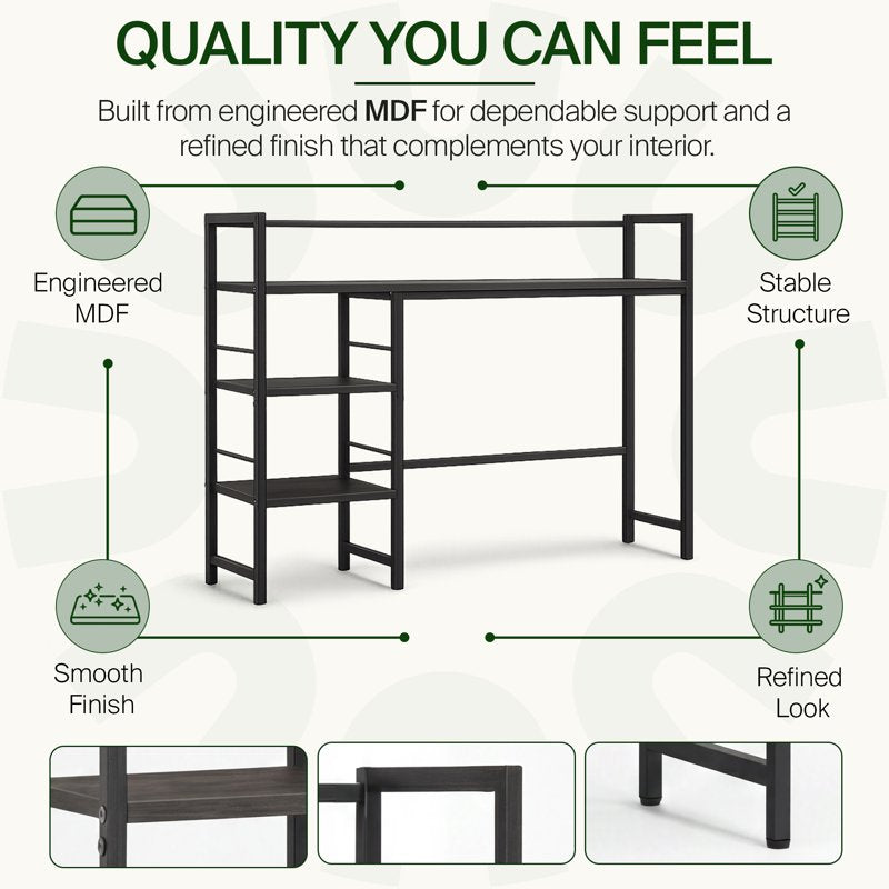 Adjustable Wooden Desktop Organizer Shelf for Office & Kitchen Storage