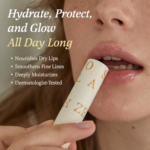 Zeroslash Vegan Lip Butter Stick with Shea Butter & Squalane 0.13oz ? Hydrating Lip Balm for Dry, Chapped Lips | Plant-Based Lip Care with 6 Natural Oils | Overnight Lip Mask | Korean Lip Balm