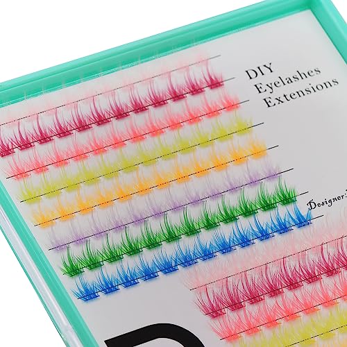 Bodermincer XXXL Tray 204pcs 9 Colors Mixed/Black Mixed Length Lash Clusters Lash Extensions 10+12mm MIX/12-14mm MIX/14+16mm MIX Wispy Lashes (12+14mm MIX)