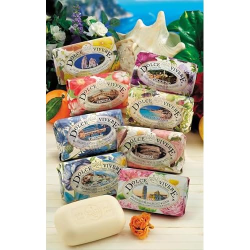 Dolce Vivere Sicilia Bougainville, Marine Sea Salt & Papyrus Tree Fine Natural Soap Bar