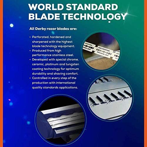 200 "Derby Professional" Single Edge Razor Blades for straight razor
